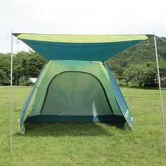 サウスフィールド 超大型テント 5人用 前室・タープ付き 高級アルミフレームの画像