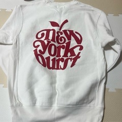 ホワイトスウェット new york burstの画像