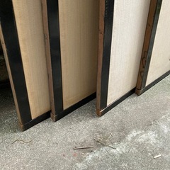 【無料】 4枚セット 天袋 襖 扉 鴨居上 漆塗り 和紙 日本建築 の画像