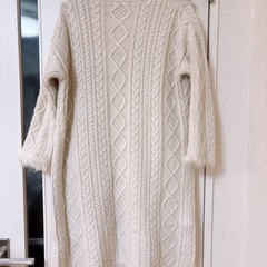 セレクトモカ　白　ニットカーディガンの画像