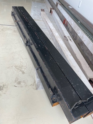 角パイ 鉄製 DIY 素材 資材 材料 5本 長さ2556mm 100×100 厚み3mm