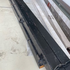 角パイ　4本　鉄製　DIY  材料　資材　長さ1980mm 100×100mm 厚み2mmの画像
