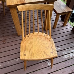 ⭐︎直接引き取り⭐︎ナチュラル木製ダイニングテーブルセットの画像