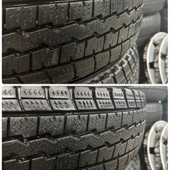ありがとうございました！軽バン⭐️軽トラ⭐️145R12.6PR.LT🌈ハイゼット装着品🌈鉄ホイールスタッドレス4本セット‼️訳あり特価‼️の画像