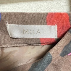 【美品】ミーア MIIA カラフル レオパード スカート Mサイズの画像