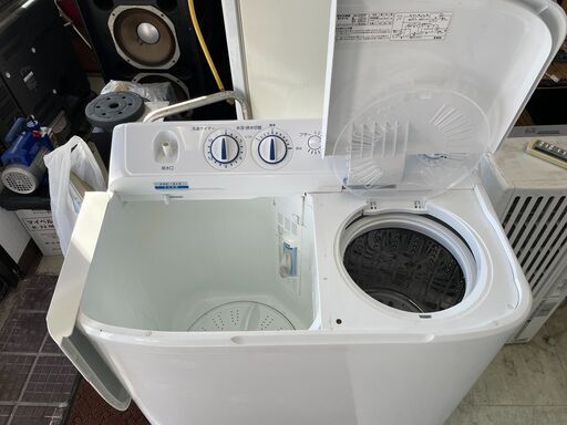 洗濯機の分解クリーニング行っています！配送設置込み　2021年製　ハイアール5.5K二層式洗濯機　分解クリーニング済み！！