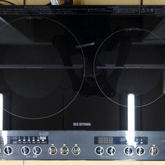 エイブイ：IRIS OHYAMA IHクッキングヒーター IHK-WKT2 専用スタンド付 2019年製の画像