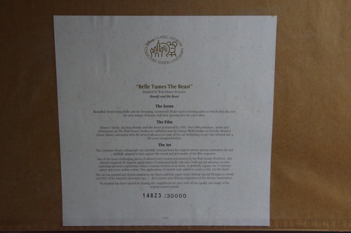 【激レア！秘話あり】美女と野獣 原画 リミテッドエディション　あの橋本龍太郎元首相と争奪戦！？