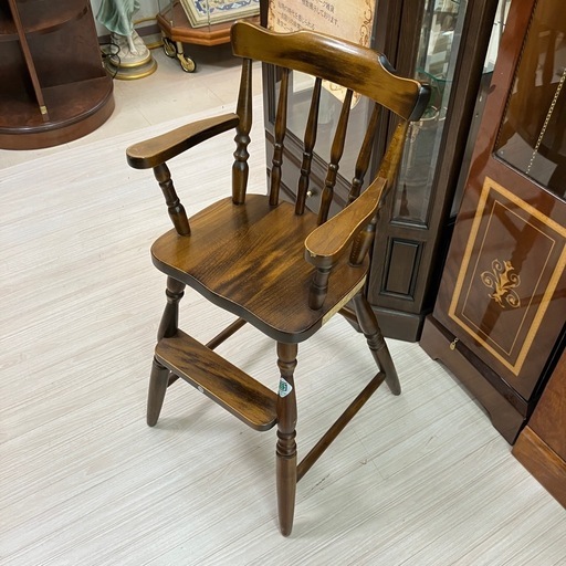 中古品　飛騨の家具　ベビーチェア　ハイチェア　公田店