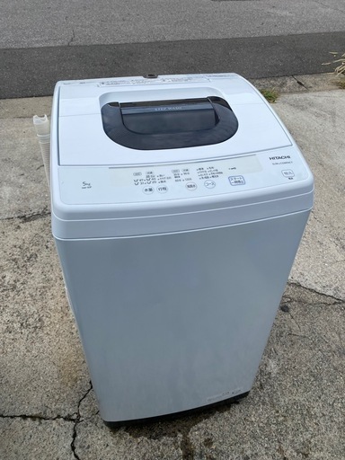 No.m196 洗濯機 5kg 日立 2021年製