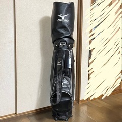 ミズノ ゴルフバッグ（黒）の画像