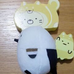 シマエナガ＆すみっコぐらし木製玩具の画像