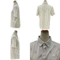 186004 現状品 adidas アディダス adidas adidas golf 半袖　長袖　セット M グレー アディダス　ゴルフ メンズ 2点まとめ売り [0000000000393]の画像