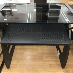 ★リユースのサカイ春日部店★KJ11833  ガラスPCデスク ...