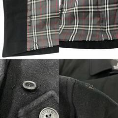 186005 現状品 BURBERRY BLACK LABEL バーバリーブラックレーベル BURBERRY BLACK LABEL コート ブラック カシミヤ メンズ [0000000000406]の画像