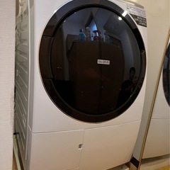 美品　日立　BD-SV110FL 2022年購入　お風呂のお湯取りホースあり　ドラム式洗濯乾燥機の画像