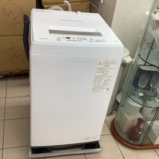 TOSHIBA 東芝 洗濯機 AW-45M9 2021年製 4.5㎏