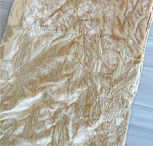 新品】ZARA HOME 販売済み ザラホーム ベッドカバー ゴールド