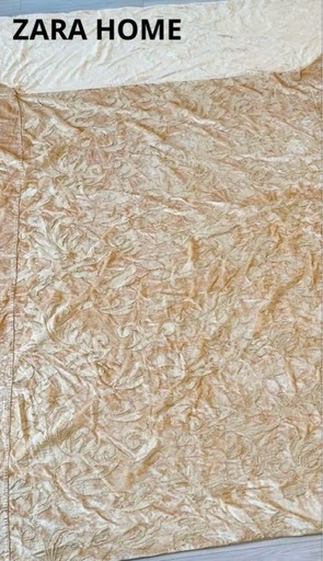 【新品】ZARA HOME ザラホーム ベッドカバー ゴールド