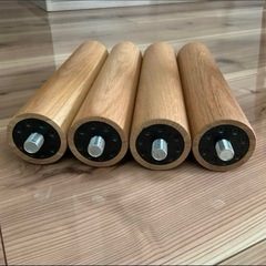 無印良品　木製テーブル脚４本組　オーク材 高さ35cmの画像