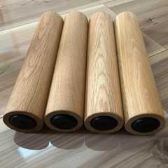無印良品　木製テーブル脚４本組　オーク材 高さ35cmの画像