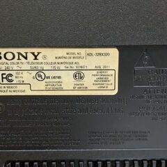 【22日に取りに来てくださる方】SONY BRAVIA 32型テレビ　2011年海外製の画像