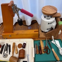 レザークラフト 作製道具一式の画像