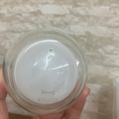 BRUNO ダブルウォールグラスセット Mサイズ ホワイト 2個の画像
