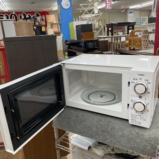 R501 ☀️ 2024年製の高年式！ TWINBIRD 電子レンジ （17L / 60Hz専用）DR-D419 ⭐ 動作確認済 ⭐ クリーニング済