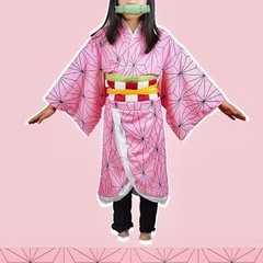 🖤ハロウィン　コスプレ鬼滅の刃禰豆子着物女の子150の画像
