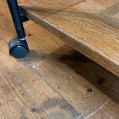 キャスター付きラック　キャビネット　収納家具　収納ラック　木製　ステンレスの画像