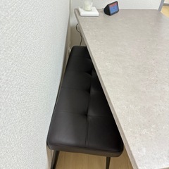 ダイニングテーブルセット 4人掛け　グレーの画像