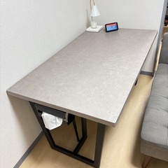 ダイニングテーブルセット 4人掛け　グレーの画像