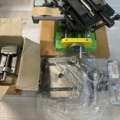 SK11 卓上ボール盤 300W SDP-300V + バイス、クロステーブルなどセットの画像
