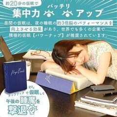 【未開封新品】SPICE OF LIFE Nap Book 立てて置ける仮眠まくら ブルー 低反発 昼寝 クッション パソコンスタンド 衝立て YBLS2210BLの画像