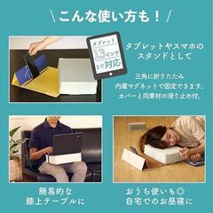 【未開封新品】SPICE OF LIFE Nap Book 立てて置ける仮眠まくら ブルー 低反発 昼寝 クッション パソコンスタンド 衝立て YBLS2210BLの画像