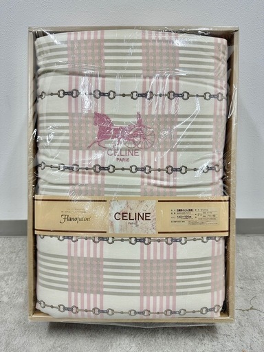 SNT962 未使用品 保管品 CELINE 合繊肌掛けふとん 西川産業 日本製 ピンク ウィンターシーツ シングル 2点セット