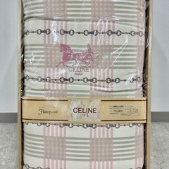 SNT962 未使用品 保管品 CELINE 合繊肌掛けふとん 西川産業 日本製 ピンク ウィンターシーツ シングル 2点セットの画像