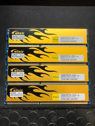 PCメモリ　CFD　DDR3  PC-1600 32GB デスクトップ　動作確認済み