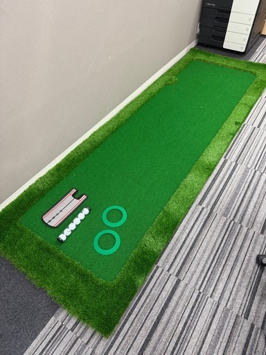 GolfStyle パターマット 3m ゴルフ パター 練習 マット ゴルフマット パッティング パター練習 パット練習 ラフ 大型 