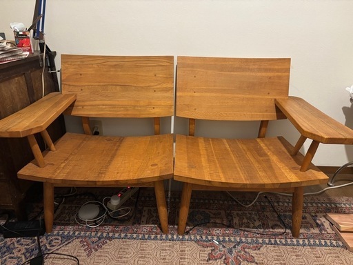 手彫りチェア2脚セット(引き取り)