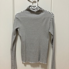 【募集中】Re:EDIT 指穴リブカットソーハイネックトップス　Lサイズの画像
