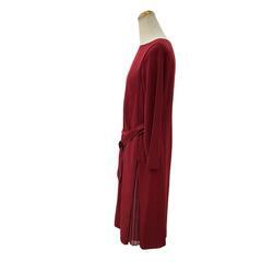186000 新品未使用 UNITED ARROWS ユナイテッドアローズ ドレスワンピース green label relaxing ワインレッド 定価11000円 ポリエステル [0000000000500]の画像