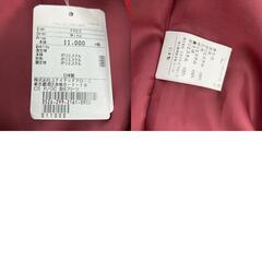 186000 新品未使用 UNITED ARROWS ユナイテッドアローズ ドレスワンピース green label relaxing ワインレッド 定価11000円 ポリエステル [0000000000500]の画像