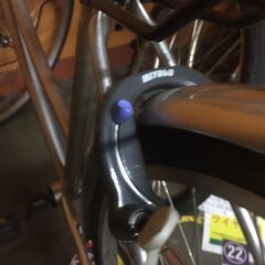 レンタサイクル店使用　自転車整備士整備済み！》NO187　中古車　26インチ　シティサイクル 　シルバーの画像