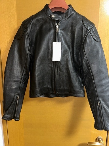 レディース ブラックレザージャケット ショート丈