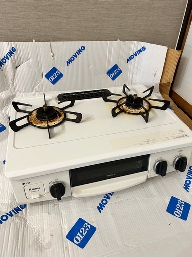 ※値下げしました　リンナイ　2口　ガステーブル　プロパンガス用