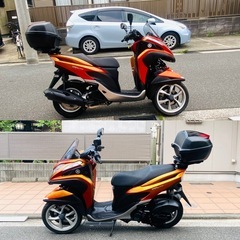ヤマハトリシティ125お洒落RED 便利なリアボックス付き♪の画像