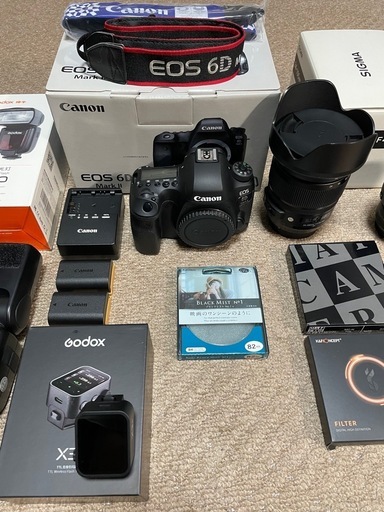 【値下げ中】Canon EOS 6DMark II デジタル一眼レフカメラセット レンタル] 推し活向けセット CANON EOS 6D Mark II ＆ EF100