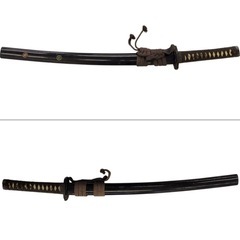 R6-00021 模造 脇差 拵え付き 美術品 装具 鞘の画像